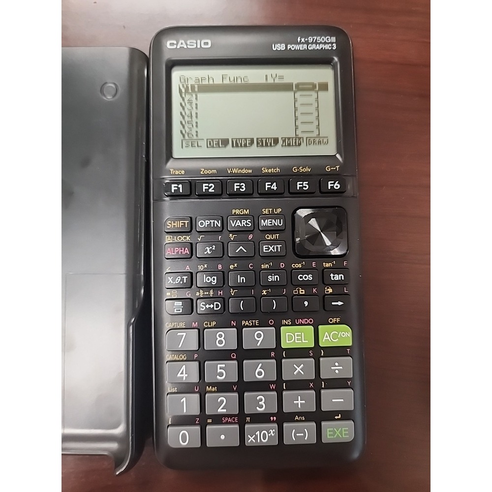 Casio FX-9750GII USB POWER GRAPHIC 3- TESTED WORKS. NEW‎ BATTERIES